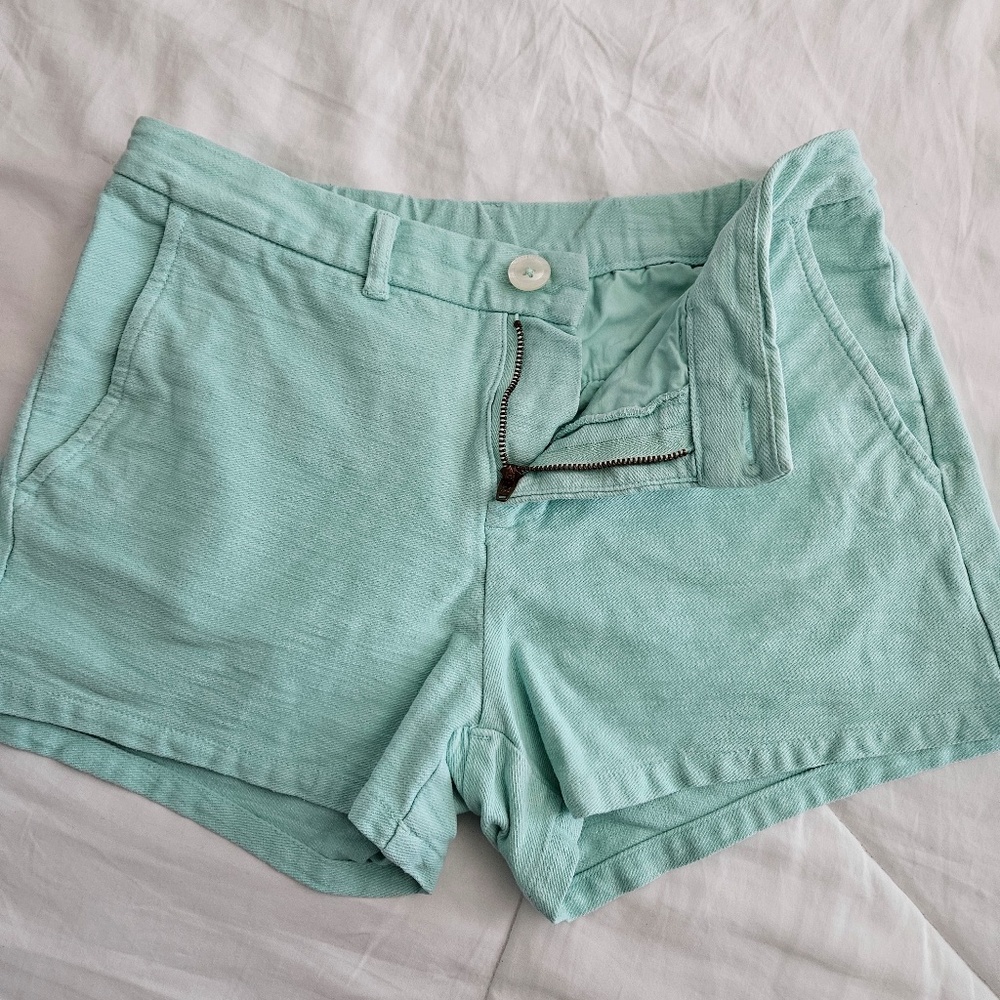 Chubbies Ladies Aqua Cotton/Spandex Shorts Size S (4)